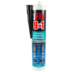 Timco 247146 9in1 Adhesive & Sealant Black 290ml