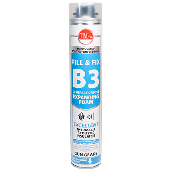 Timco 247641 B3 Expand PU Foam Gun Grade 750ml