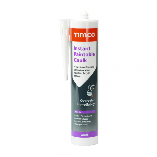 Timco 732002 Instant Paintable Caulk Cartridge 300ml