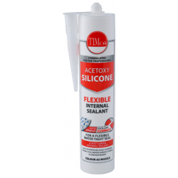 Timco 732098 Acetoxy Silicone Clear 300ml