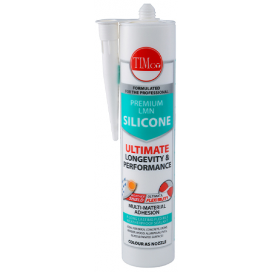 Timco 732120 Premium LMN Silicone White 300ml