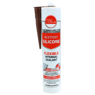 Timco 732852 Acetoxy Silicone Brown 300ml