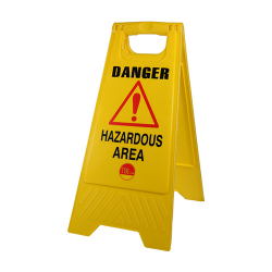 A-Frame Sign Hazardous Area_610 x 300 x 30
