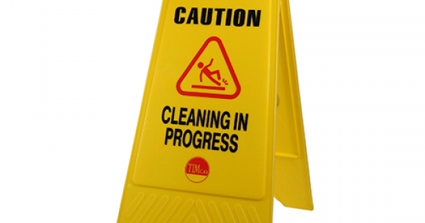 A-Frame Sign Clean in Progress_610 x 300 x 30