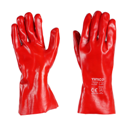 PVC Coated Gauntlets Cotton_X Large