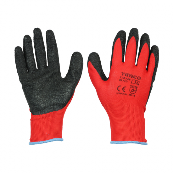 Light Grip Glove Latex Crinkle_X Large