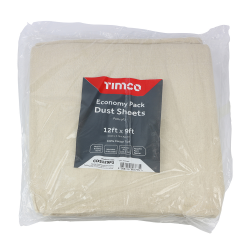 Timco CDS129P3 Economy Dust Sheets (Pack Of 3) 12ft x 9ft