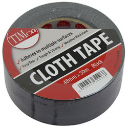 CTBLACK_Cloth Tape Black_50m x 48mm