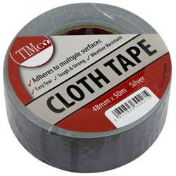CTSILVER_Cloth Tape Silver_50m x 48mm