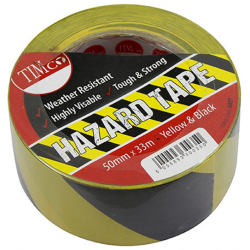 HAZT_Hazard Tape Yellow & Black_33m x 50mm