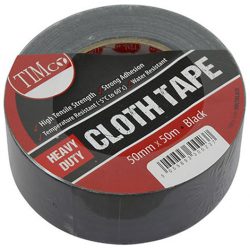 HDCTBLACK_Heavy Duty Cloth Tape Black_50m x 50mm