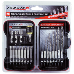 Timco MIX20SET Q/C Drill Bit Set 20pc