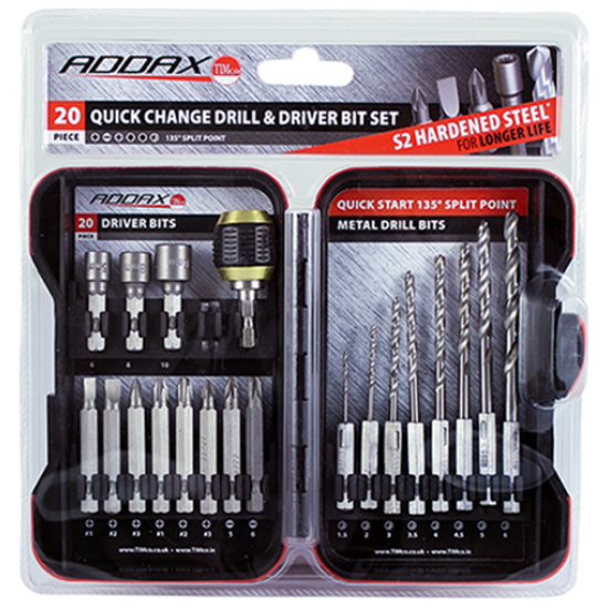 Timco MIX20SET Q/C Drill Bit Set 20pc