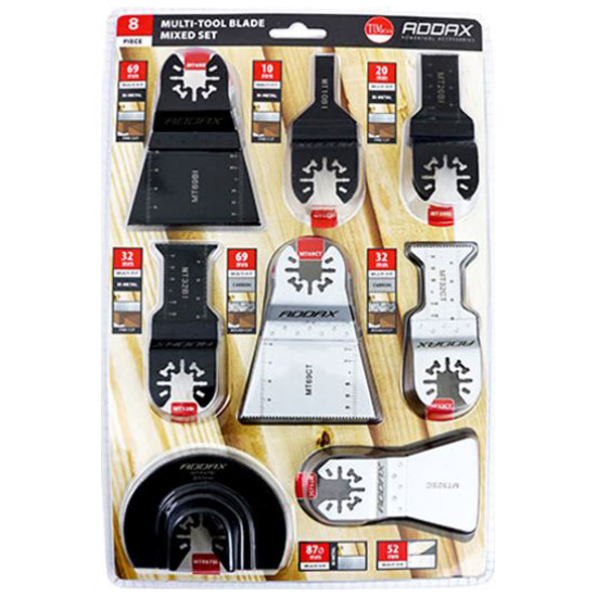 Timco MT8PSET Multi-Tool Blade Set 8pc