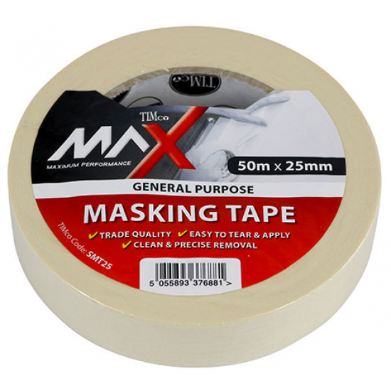 SMT25_Masking Tape Cream_50m x 25mm