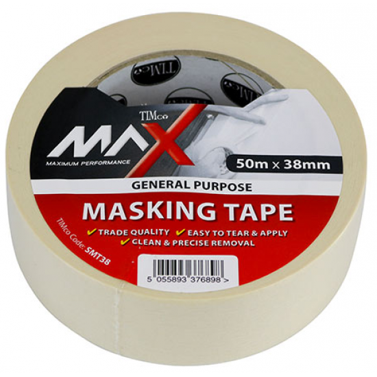 SMT38_Masking Tape Cream_50m x 38mm