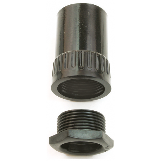 Plastic Conduit Female Adaptor 25mm Black