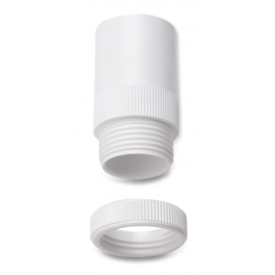 Plastic Conduit Male Adaptor 25mm White