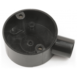 Plastic Conduit End Box 20mm Black