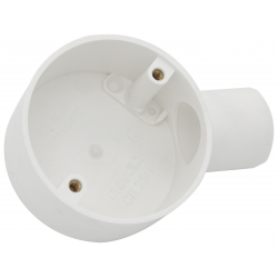 Plastic Conduit End Box 20mm White