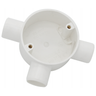 Plastic Conduit Tee Box 20mm White