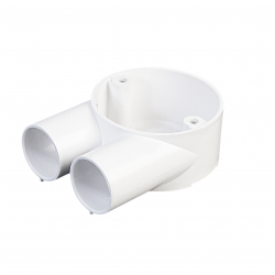 Plastic Conduit End Box 25mm White