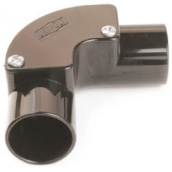 Plastic Conduit Inspection Elbow 20mm Black