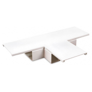 MFT 50/50 WH Plastic Trunking Flat Tee