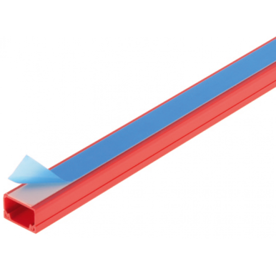 Self Adhesive Trunking 25x16mm RED 3M Length