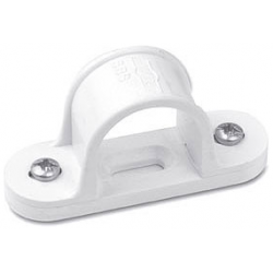 Plastic Conduit Spacer Saddle 25mm White