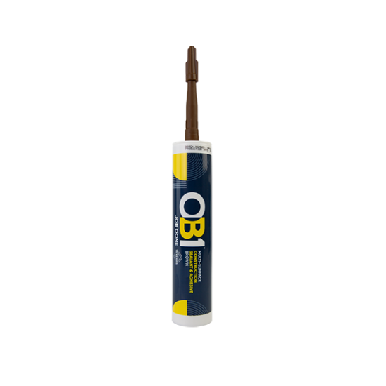 Unicrimp Brown OB1 Multi Surface Sealant and Adhesive 290ml OB1SCS290B