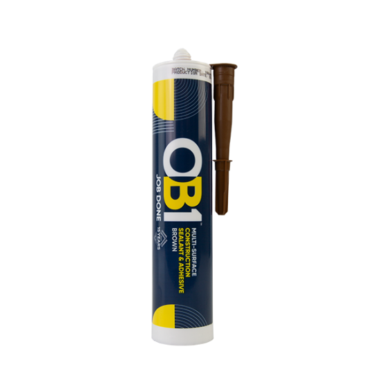 Unicrimp Brown OB1 Multi Surface Sealant and Adhesive 290ml OB1SCS290B
