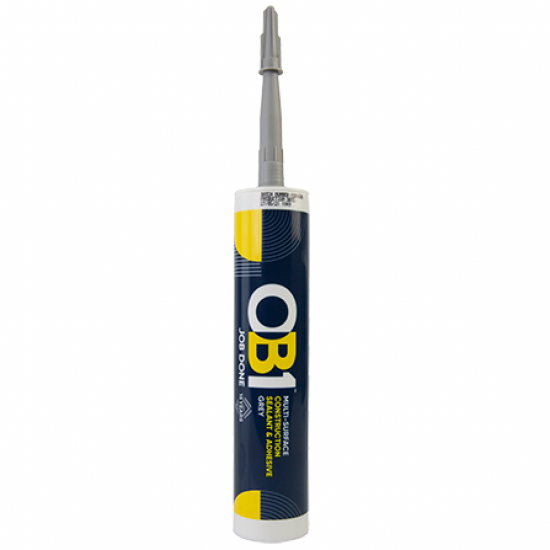 Unicrimp Grey OB1 Multi Surface Sealant and Adhesive 290ml OB1SCS290G