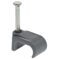 Flat T+E Cable Clips Grey 1mm - 1.5mm 100pk