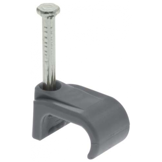 Flat T+E Cable Clips Grey 1mm - 1.5mm 100pk