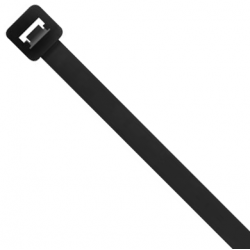 200mmx4.8mm Cable Tie Black 100pk