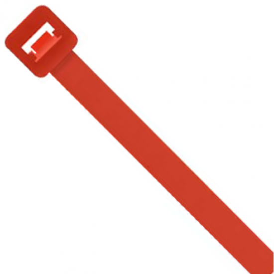 300mmx4.8mm Cable Tie RED 100pk