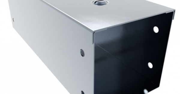 150x150 single compartment steel cable trunking
