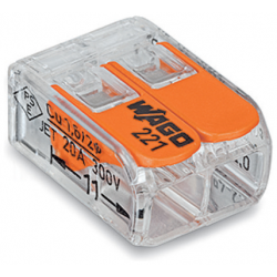 Wago 221-412 Compact 2 Way Lever 4mm Max Connector