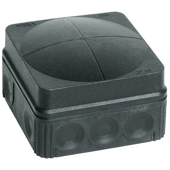 Wiska 10061999 Combi 108 BK Junction Box IP66 Adaptable Box 76x76x51mm Black