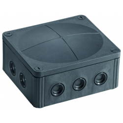 Wiska 10101460 Combi 1210 BK Junction Box IP66 Adaptable Box 160x140x81mm Black