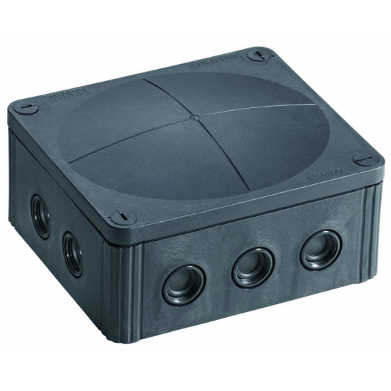 Wiska 10101460 Combi 1210 BK Junction Box IP66 Adaptable Box 160x140x81mm Black