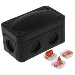 Wiska 10109571 Combi 206 BK Junction Box IP66 Adaptable Box 85x49x51mm Black