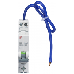 Wylex NHXS1B20 RCBO SP&N B 20A 30mA